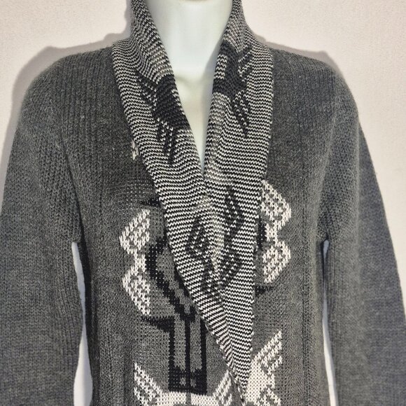 RUE21 Southwestern design Cardigan long sweater 100% Acrylic in size Small - Picture 1 of 16
